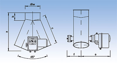 Hosenverteiler mit Motor